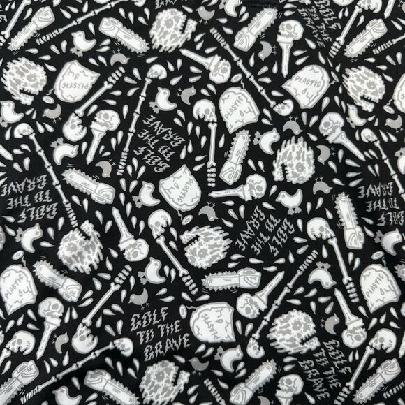 Bad Birdie Golf Polo Shirt Large Skull Grave Bones AOP Performance Stretch - Picture 4 of 10